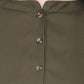 Women Top Mehandi Green Casual Regular Fit and Flare 3/4 Sleeve