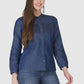 Women Shirt Regular Solid Denim