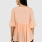 Women Top Pich Casual Regular Bell Sleeve
