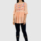 Women Top Pich Casual Regular Bell Sleeve