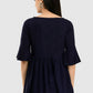 Women Top Black Casual Regular Bell Sleeve
