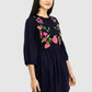 Women Top Black Casual Regular Bell Sleeve