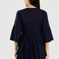 Women Top Black Casual Regular Bell Sleeve