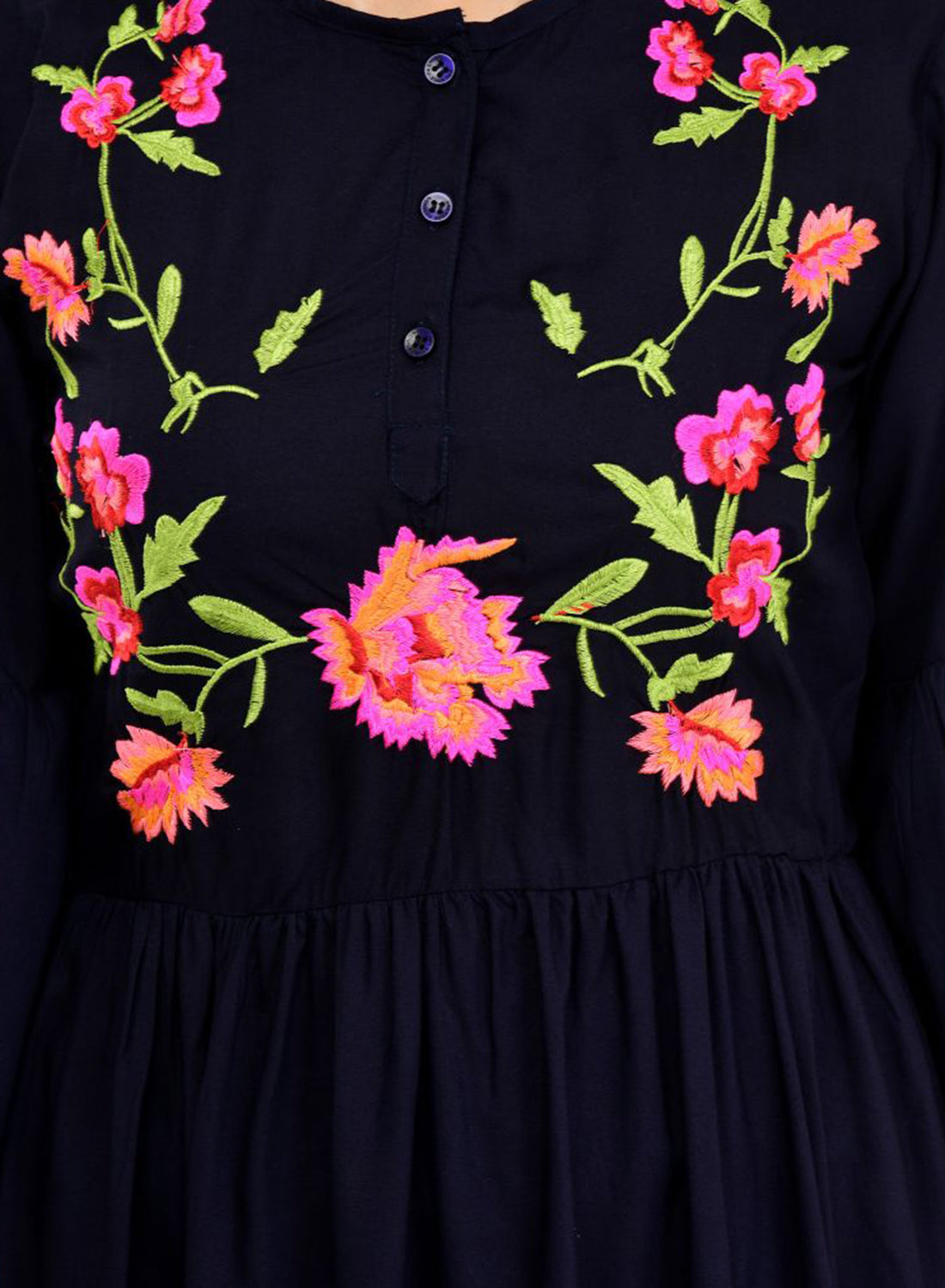 Women Top Black Casual Regular Bell Sleeve