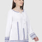 Women Top White Casual Regular Sleeve