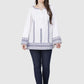 Women Top White Casual Regular Sleeve