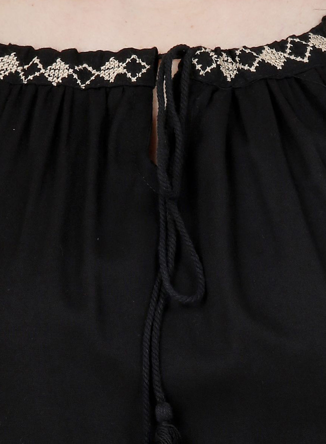 Women Top Black Casual Regular Sleeve