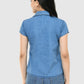 Women Shirt Solid Denim Regular Fit