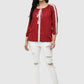 Women Top Maroon Casual Regular Fit 3/4 Sleeve