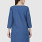Women Kurti Denim Blue Regular Fit
