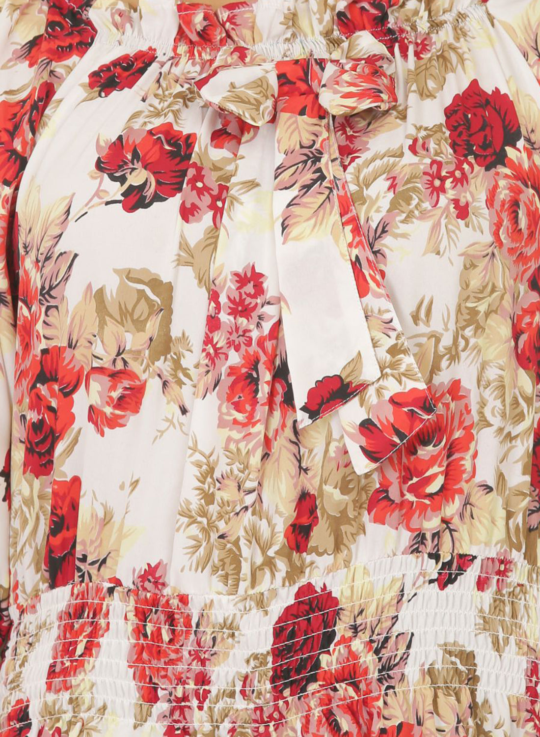 Women Printed Top Bell Sleeve Regular Fit