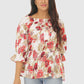 Women Printed Top Bell Sleeve Regular Fit