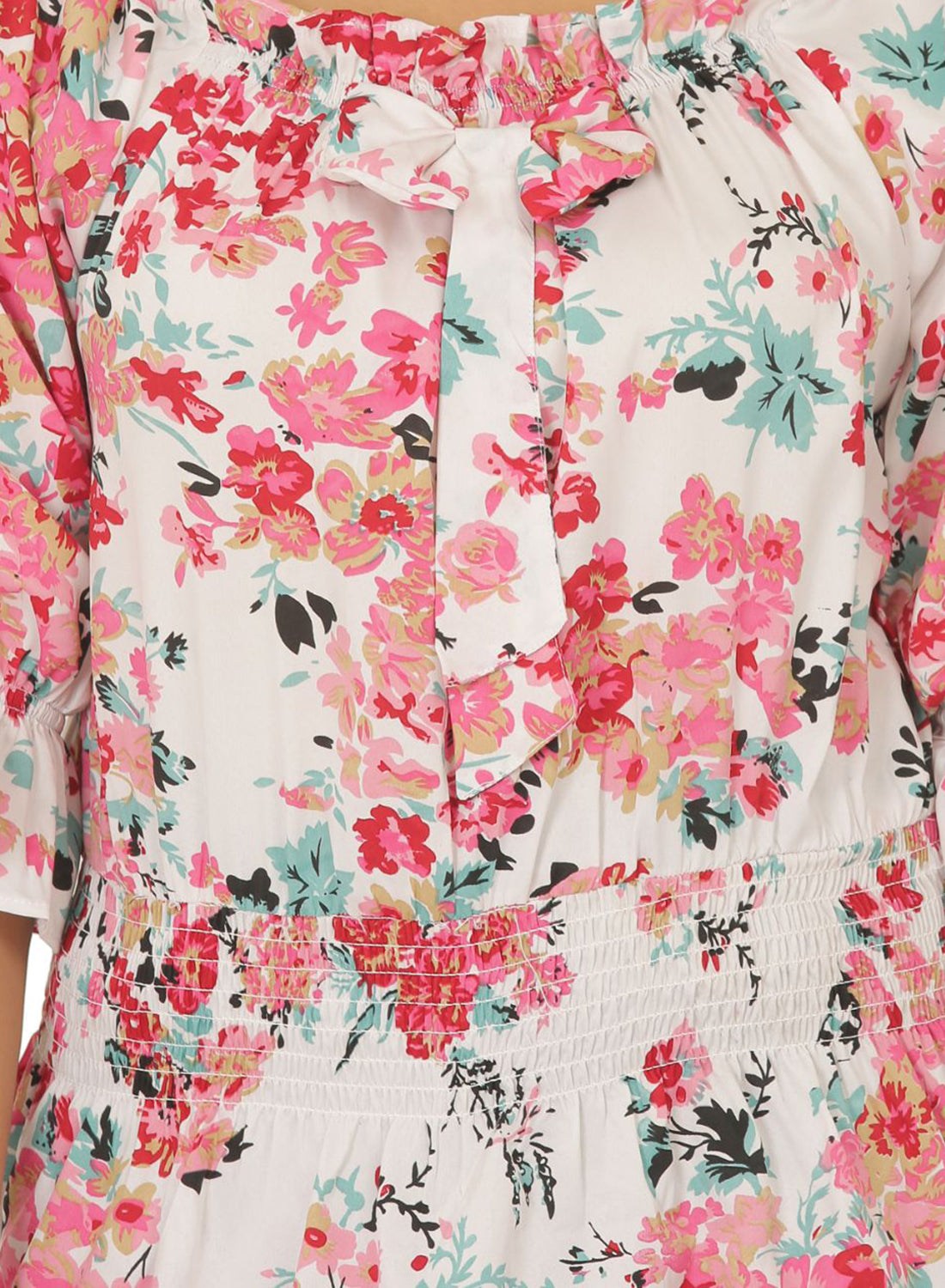 Women Printed Top Bell Sleeve Regular Fit