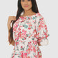 Women Printed Top Bell Sleeve Regular Fit