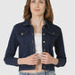 Women Denim Jacket Full Sleeve Solid