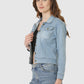 Women Denim Jacket Full Sleeve Solid