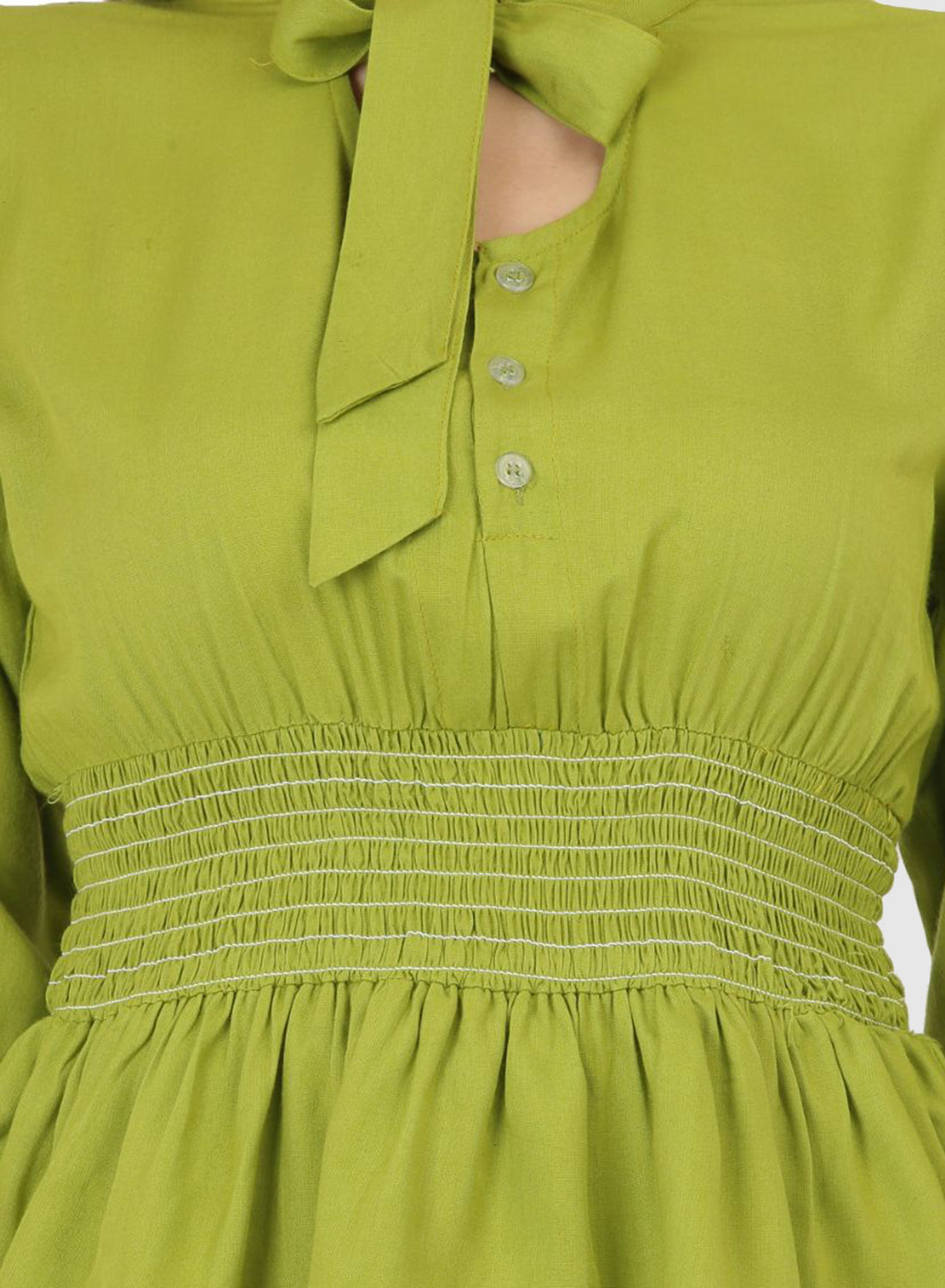 Women Top P/Green Regular Fit and Flare