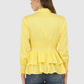 Women Top Yellow Regular Fit and Flare