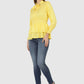 Women Top Yellow Regular Fit and Flare