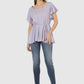 Women Top Purple Regular Fit and Flare
