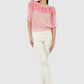 Women Top Pink Printed Party Wear
