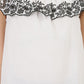 Women Top White Sleeve Butter Fly