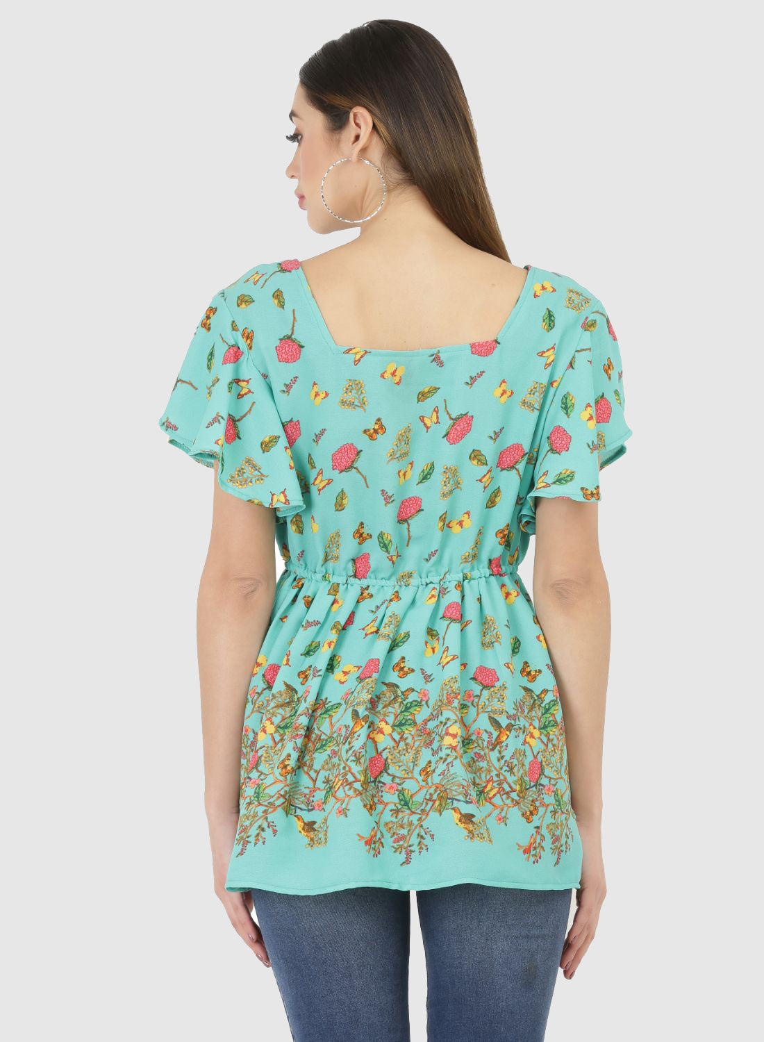 Women Top Printed Regular Fit and Flare