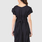 Women Dress Black Butter Fly Sleeve