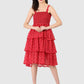 Women Dress Red Polka Dot Print