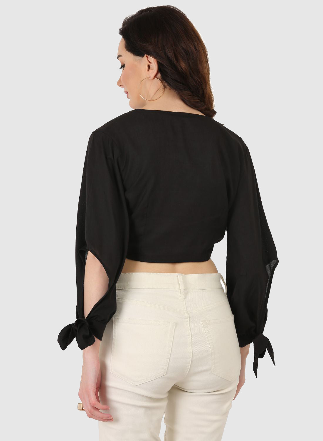 Women Top Black Regular Fit