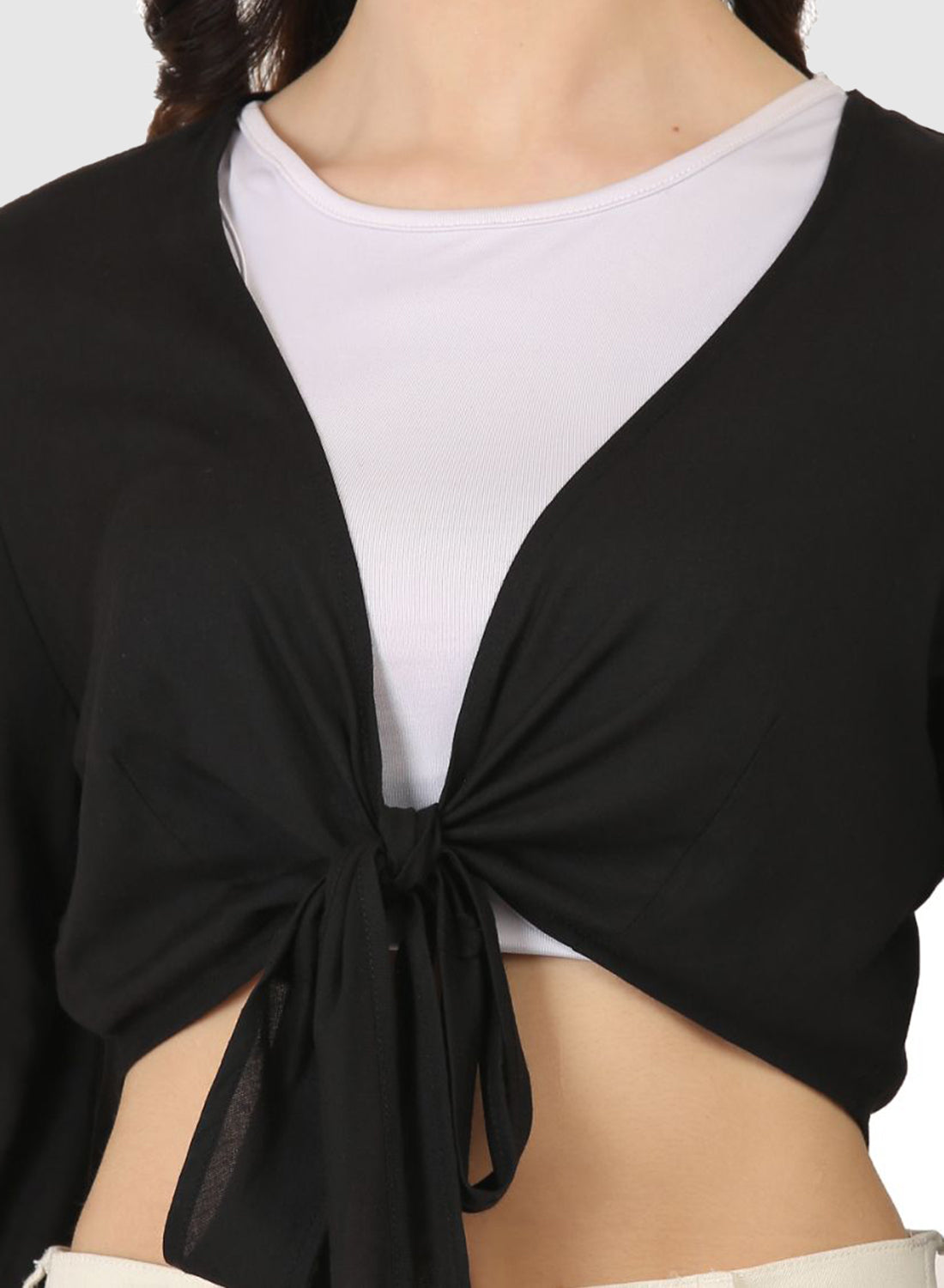 Women Top Black Regular Fit