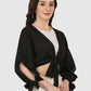 Women Top Black Regular Fit